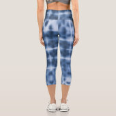 Indigo Shibori Capri Leggings (Rückseite)