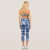 Indigo Shibori Capri Leggings (Rückseite)