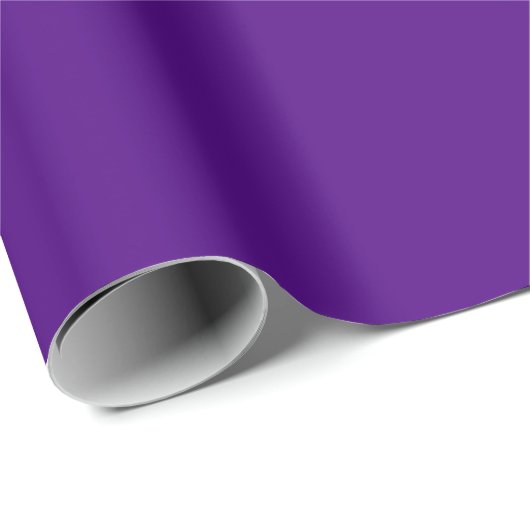 Indigo Solid Color Geschenkpapier (Rolleneckpunkt)
