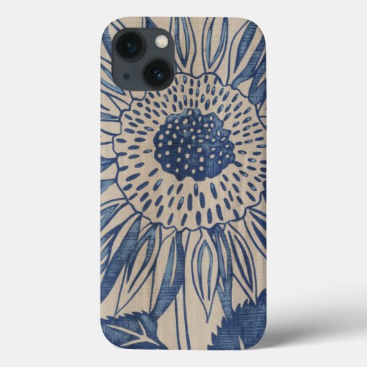 Indigo-Sonnenblume Case-Mate iPhone Hülle (Rückseite)