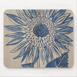 Indigo-Sonnenblume Mousepad