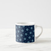 Indigo Spirit: Boho African Geometry Espressotasse (Rechts)