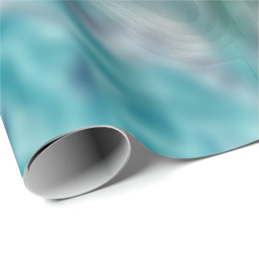 Indigo Splash Tropfen Geschenkpapier (Rolleneckpunkt)