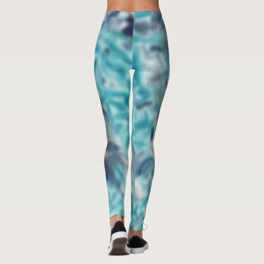 Indigo Splash Tropfen Leggings (Rückseite)