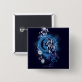 Indigo-Stamm 11 Button (Vorne & Hinten)
