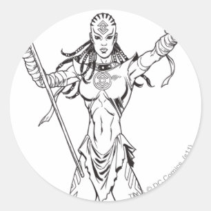 Indigo-Stamm 6 Runder Aufkleber