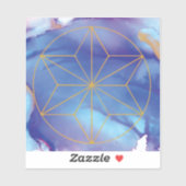 Indigo star sticker (Blatt)