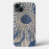 Indigo Sunflower Case-Mate iPhone Hülle (Rückseite)