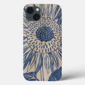 Indigo Sunflower Case-Mate iPhone Hülle (Rückseite)