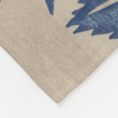 Indigo Sunflower Fleecedecke (Ecke)