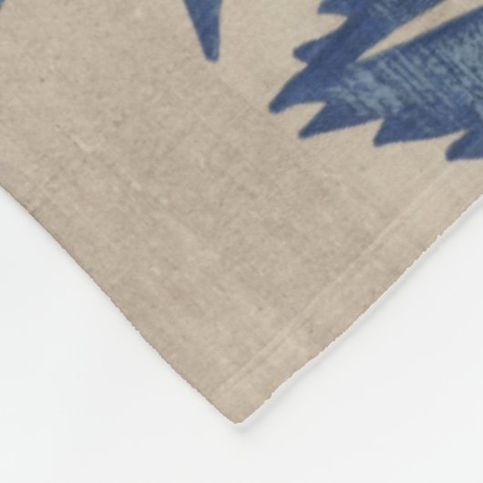 Indigo Sunflower Fleecedecke (Ecke)