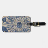 Indigo Sunflower Gepäckanhänger (Vorderseite horizontal)