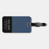 Indigo Sunflower Gepäckanhänger (Rückseite horizontal)