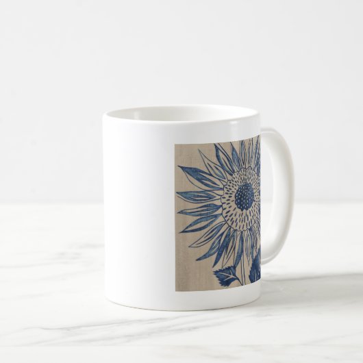 Indigo Sunflower Kaffeetasse (VorderseiteRechts)