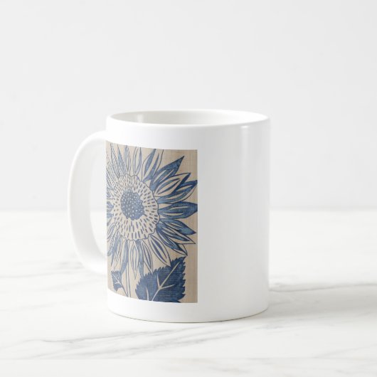 Indigo Sunflower Kaffeetasse (Vorderseite Links)