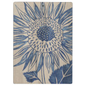 Indigo Sunflower Klemmbrett (Rückseite)