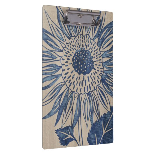 Indigo Sunflower Klemmbrett (Rechts)