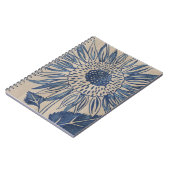 Indigo Sunflower Notizblock (Linke Seite)