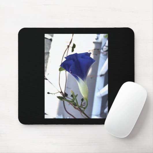 Indigo Swirl Morning Glory Mousepad (Mit Mouse)