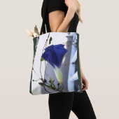 Indigo Swirl Morning Glory Tasche (Von Nahem)