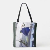 Indigo Swirl Prunkwinde Tasche (Rückseite)