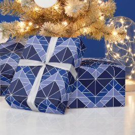 Indigo Tangram Packpapier