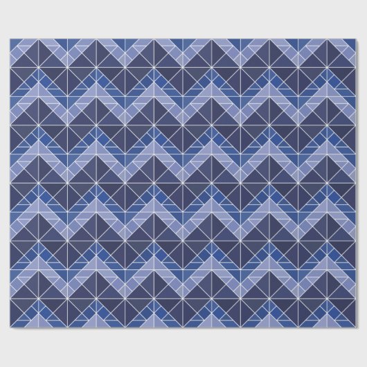 Indigo Tangram Packpapier (Flach)