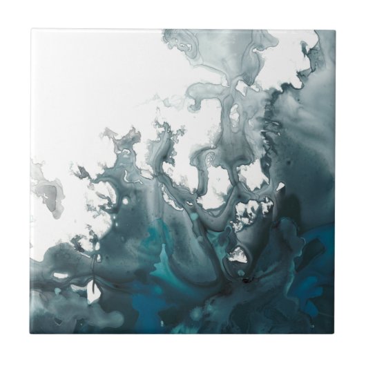 Indigo Tempest Fliese (Vorderseite)