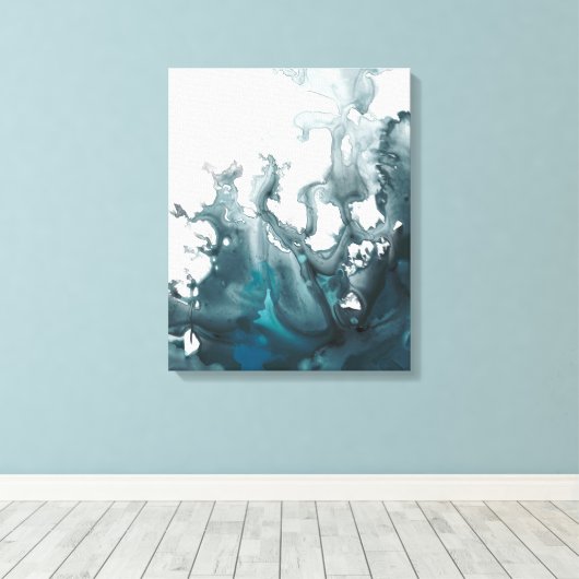 Indigo Tempest Leinwanddruck (Insitu (Holzboden))