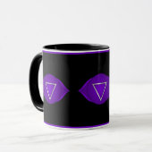 Indigo Third Eye Chakra Zen Yoga Namaste Tasse (Vorderseite Links)