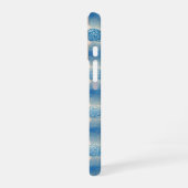 Indigo Tile & Plant Pattern Phone Case iPhone 16 Hülle (Linke Seite)