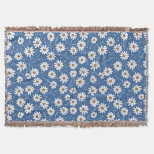 Indigo Traum Gänseblümchen Decke