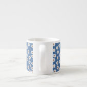 Indigo Traum Gänseblümchen Espressotasse (Rückseite)