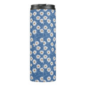 Indigo Traum Gänseblümchen Thermosbecher (Rückseite)