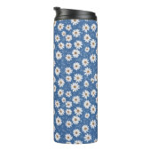 Indigo Traum Gänseblümchen Thermosbecher (Nach rechts gedreht)