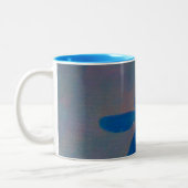 Indigo-Traumlibelle Zweifarbige Tasse (Links)