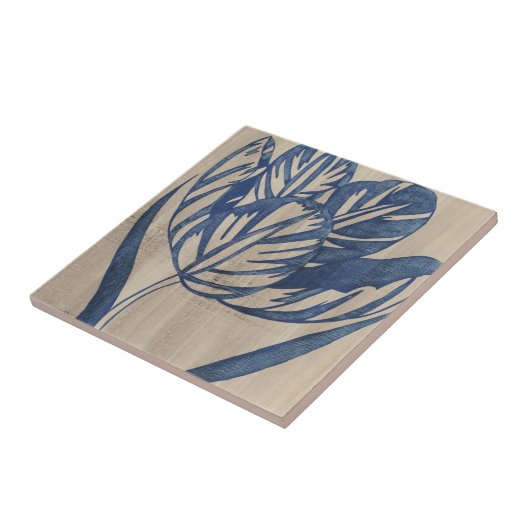 Indigo Tulip Fliese (Seite)