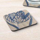 Indigo Tulip Getränkeuntersetzer (Linke Seite)