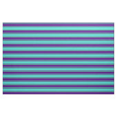 Indigo, Türkis und grüne Streifen Stoff (Fat Quarter (45,7 x 55,9 cm))