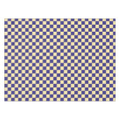 Indigo- und Butter-Karo-Muster Tischdecke (Vorderseite (Horizontal))