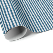Indigo- und Hellgrau-schräge Streifen Geschenkpapier (Rolleneckpunkt)