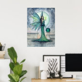 Indigo und Jade Fairy Fantasy Art Molly Harrison Poster (Heimbüro)
