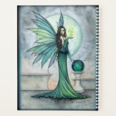 Indigo und Jade Fairy Fantasy Art Planer (Rückseite)