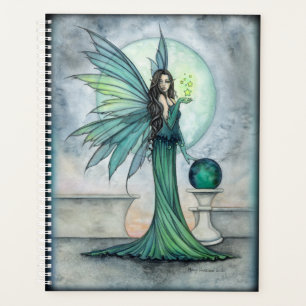 Indigo und Jade Fantasy-Fee-Kunst Planer