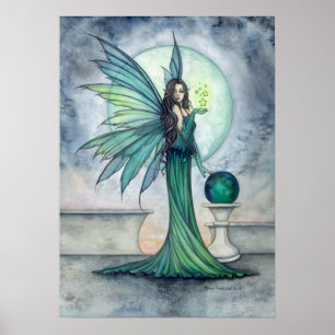 Indigo und Jade Feen Fantasy Art Molly Harrison Poster