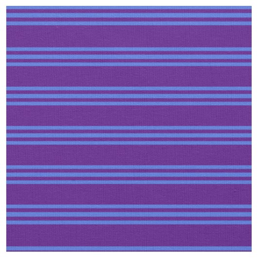 Indigo und Royal Blue Muster der Streifen Stoff (Nahaufnahme)