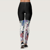 Indigo und Schwarz Leggings (Rückseite)