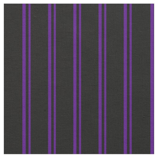 Indigo- und Schwarze Streifen Stoff (Nahaufnahme)