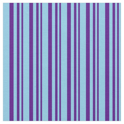 Indigo und Sky Blue Muster der Streifen Stoff (Nahaufnahme)