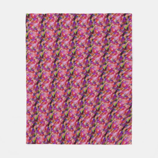 Indigo- und violette Kunstwerke Fleecedecke (Vorderseite)